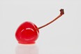 Ruby red cherry with stem