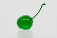 Green cherry with stem
